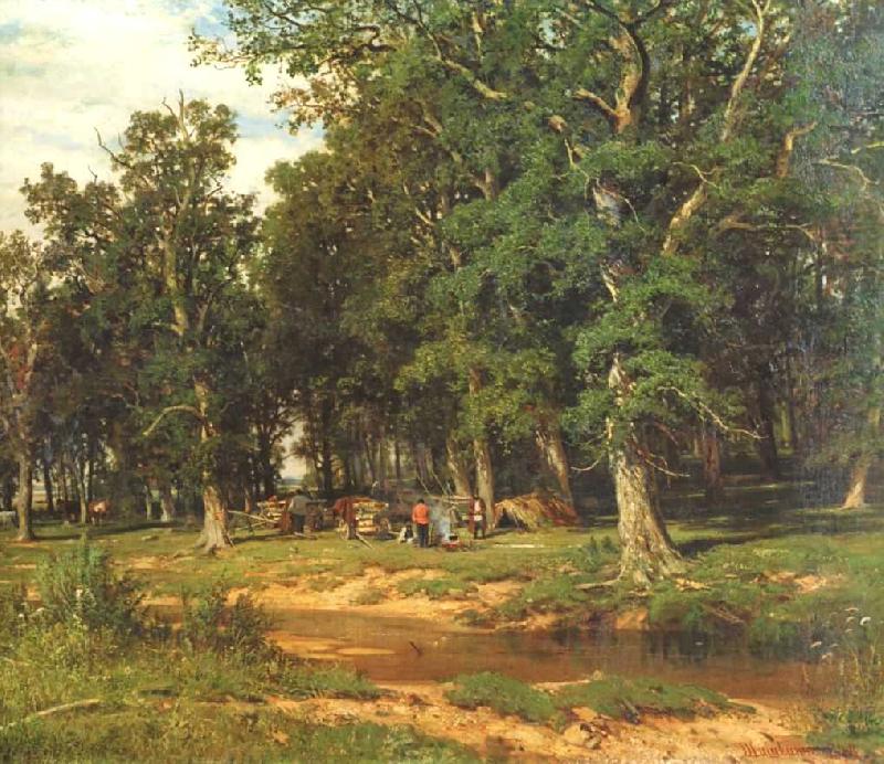 Haymaking in Oak Grove, Ivan Shishkin